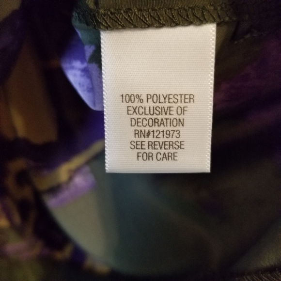 Simply Vera Vera Wang Abstract Print Cap Sleeve Shift Dress - Picture 9 of 12